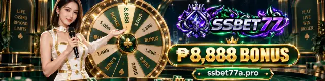 SSBET77 illuminated live casino table entrance