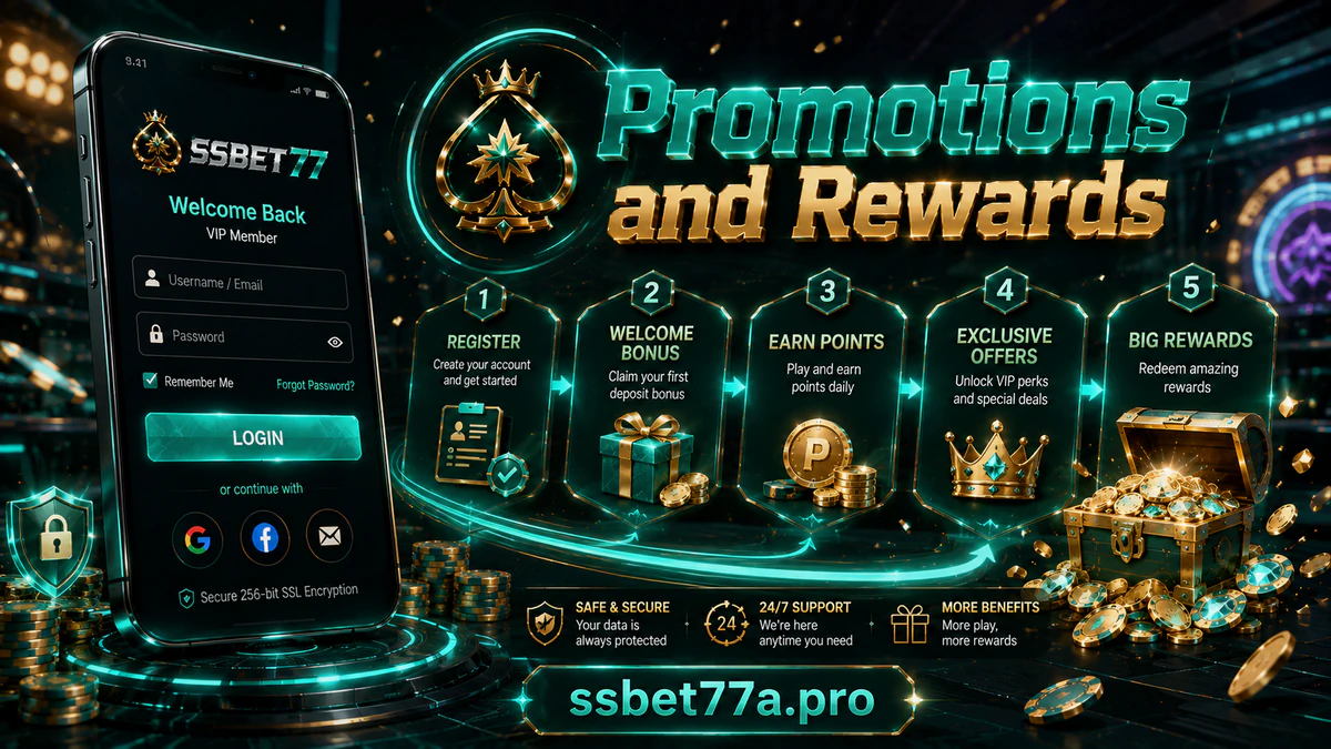 SSBET77 violet promotion notice artwork